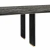 PTMD Eettafel Liber mango zwart gouden poot 280 cm