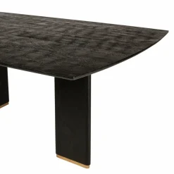 PTMD Eettafel Liber mango zwart gouden poot 280 cm
