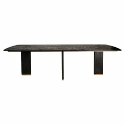 PTMD Eettafel Liber mango zwart gouden poot 280 cm