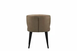 PTMD Eettafelstoel Fiori taupe terraleer met houten poten