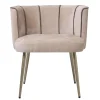 PTMD Eettafelstoel Nell gestreept beige
