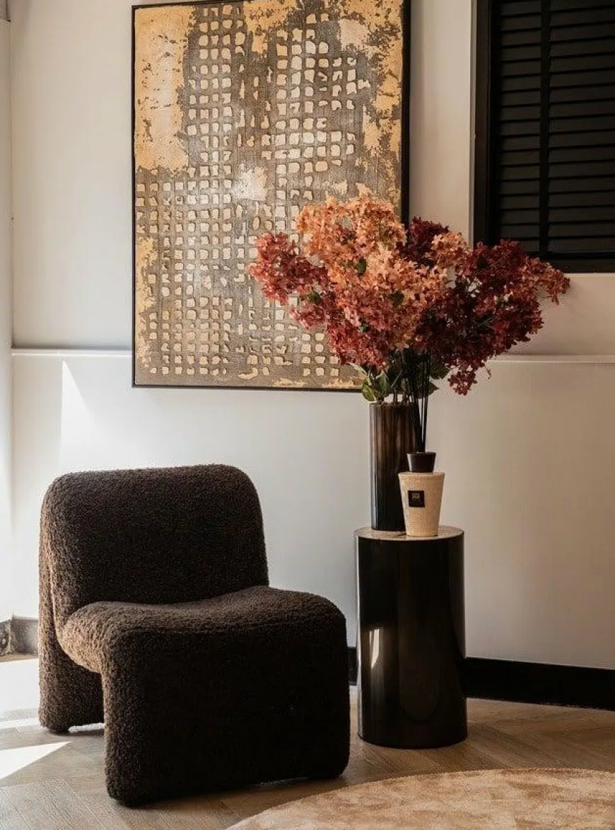 PTMD Fauteuil Oslo teddy coffee