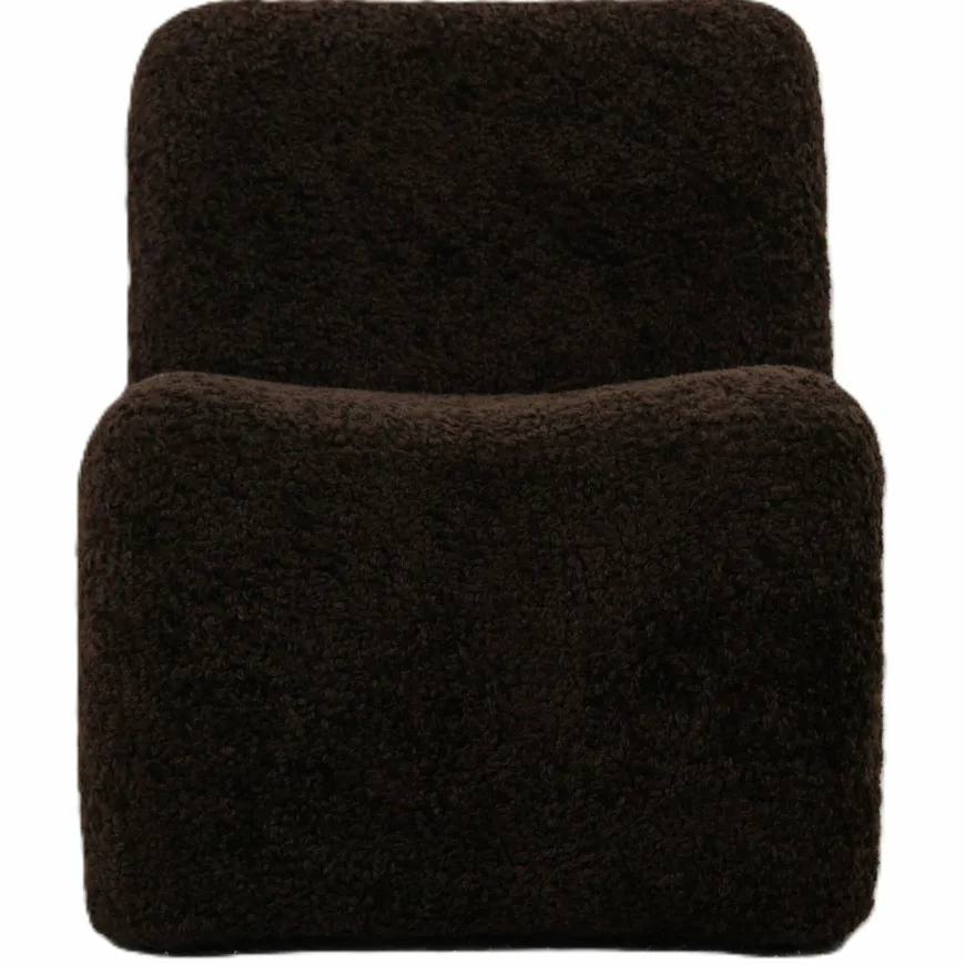 PTMD Fauteuil Oslo teddy coffee
