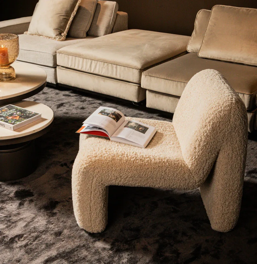 PTMD Fauteuil Oslo teddy beige