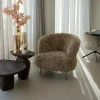 PTMD Fauteuil Franklyn Hair bruin
