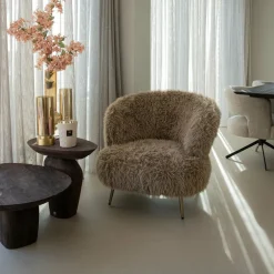PTMD Fauteuil Franklyn Hair bruin