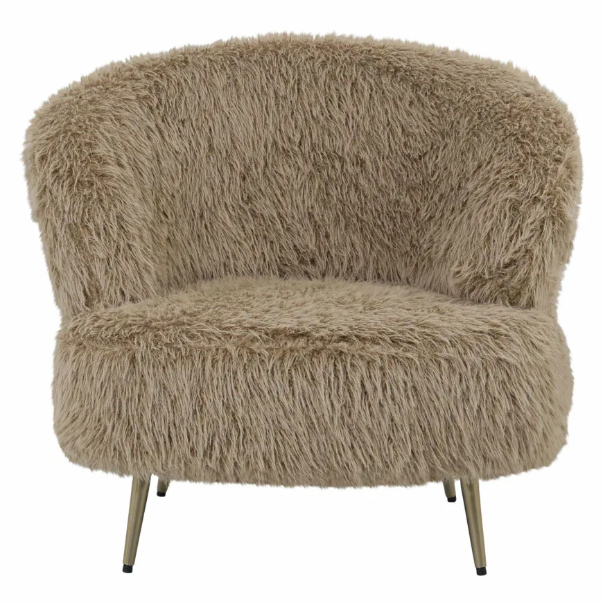 PTMD Fauteuil Franklyn Hair bruin