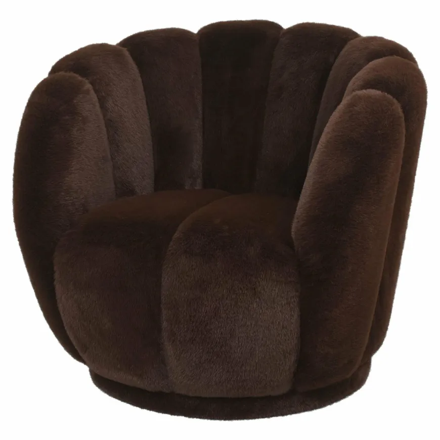 PTMD Fauteuil Furia donkerbruin
