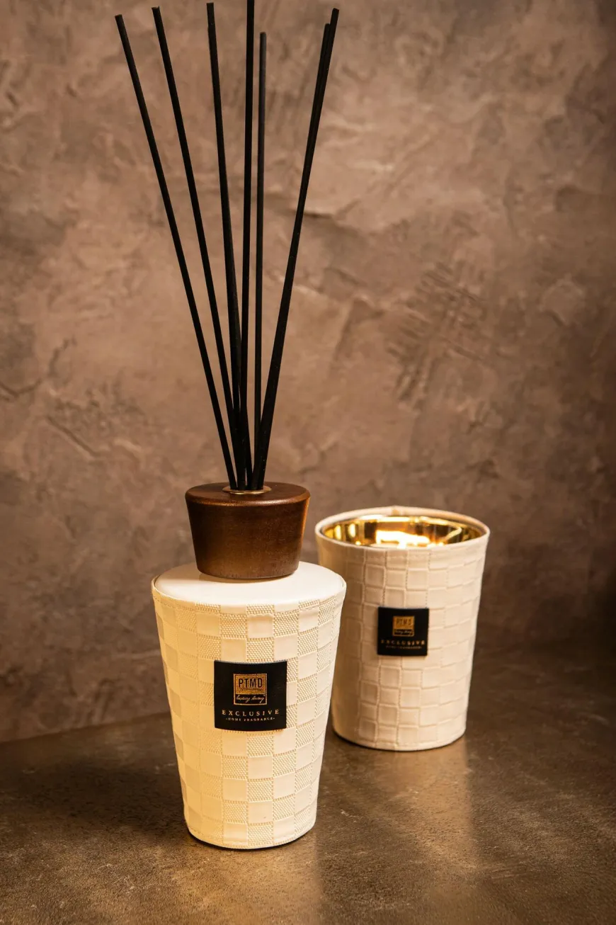 PTMD Geurkaars PTMD Exclusive clean linen 900gr