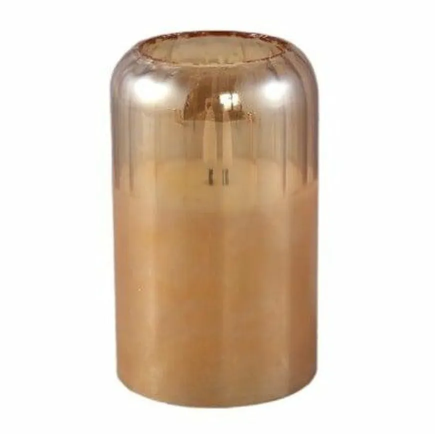 PTMD Glas Led Amber candle M