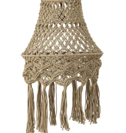 PTMD Hanglamp Milley Green cotton macrame
