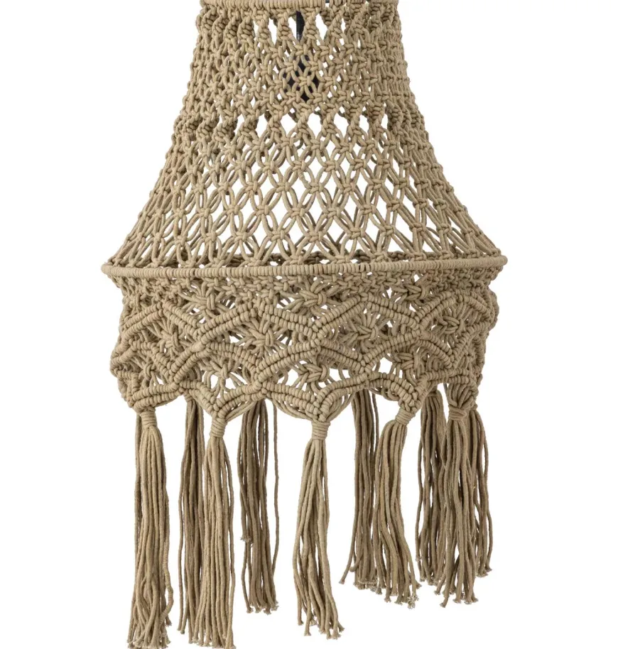 PTMD Hanglamp Milley Green cotton macrame