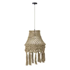 PTMD Hanglamp Milley Green cotton macrame
