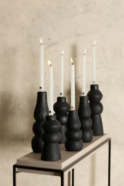 PTMD Kandelaar Emmie mango zwart L