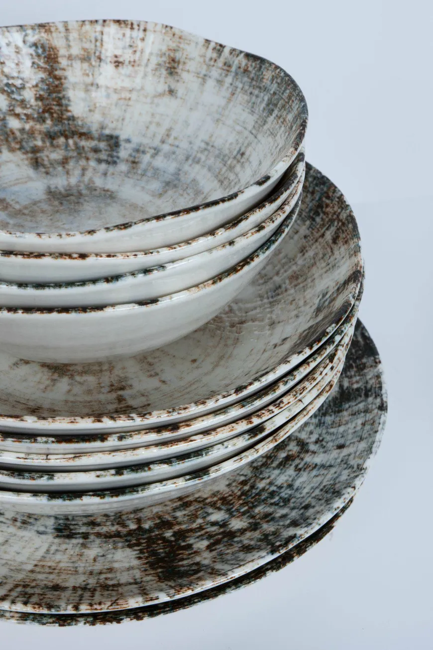 PTMD Kom Kaylaa Multicolor porselein rond