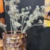 PTMD Kunsttak Garden Flower green clematis seed spray