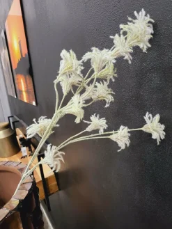 PTMD Kunsttak Garden Flower green clematis seed spray