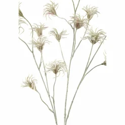 PTMD Kunsttak Garden Flower green clematis seed spray