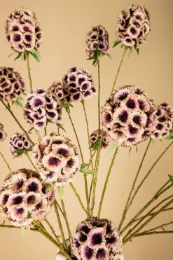 PTMD Kunsttak Garden Flower roze scabiosa