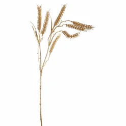 PTMD Kunsttak Leaves Plant gold metallic wheat spray