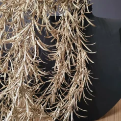 PTMD Kunsttak Leaves Plant champagne podocarpus spray