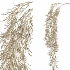 PTMD Kunsttak Leaves Plant champagne podocarpus spray