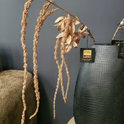 PTMD Kunsttak Twig Plant copper glitter amaranthus spray