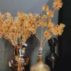 PTMD Kunsttak Twig Plant gold metallic pine spray