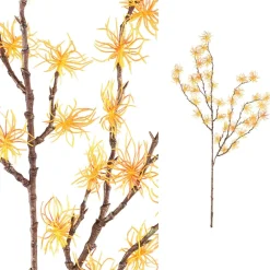 PTMD KunsttakTwig Plant hamamelis geel - oranje