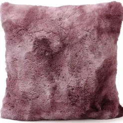 PTMD Kussen Linde Burgundy faux fur square S