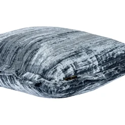 PTMD Kussen Senny Blauw velvet ruffle rim 45 x 45 cm