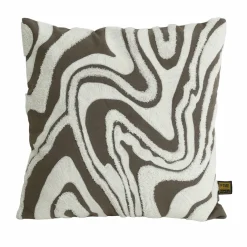 PTMD Kussen Zaraa Taupe katoen kussen weavy S