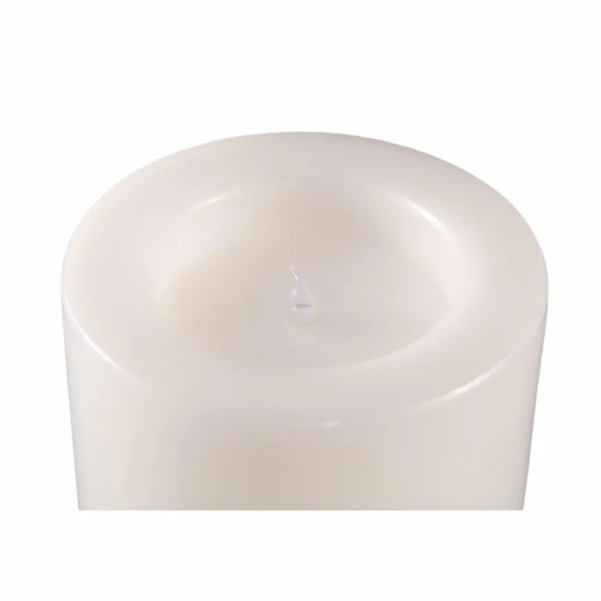 PTMD Led buiten kaars smooth top Cream L