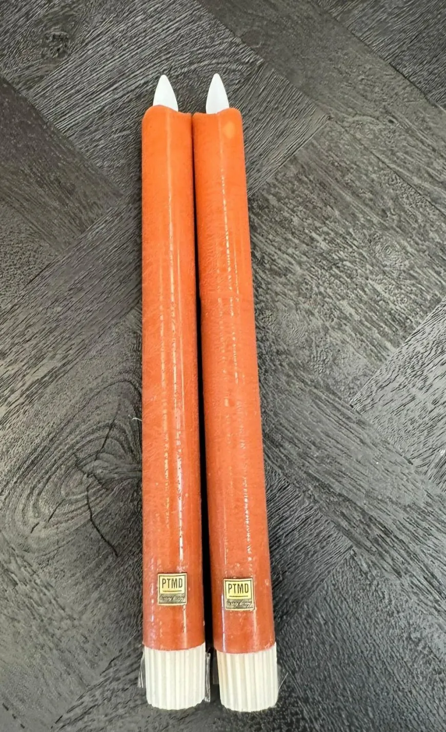 PTMD LED Dinerkaars rustiek oranje beweegbare vlam 2 stuks