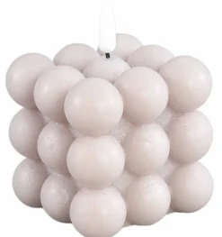 PTMD LED Licht Kaars Bubble beige S