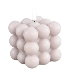 PTMD LED Licht Kaars Bubble beige S