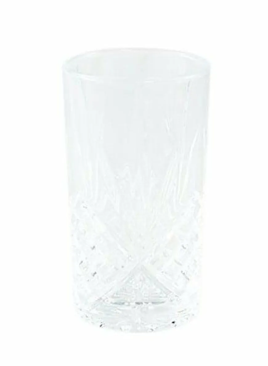 PTMD Longdrink glas Crystal clear rond - 6 stuks