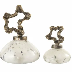 PTMD Ornament Maryan Parelvormig met aluminium deksel S