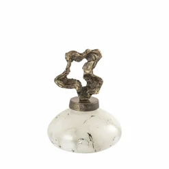 PTMD Ornament Maryan Parelvormig met aluminium deksel S