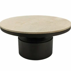 PTMD Salontafel Bregt laag Ø 90 beige marmer