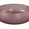 PTMD Schaal Nadah Roze met geribbeld mat glas