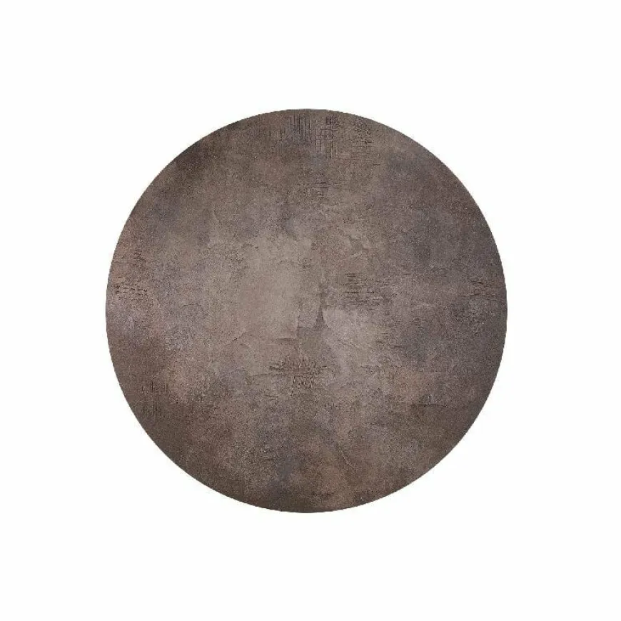 PTMD Schilderij Kemp Brown canvas rough round L