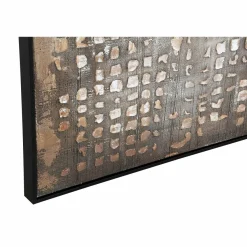 PTMD Schilderij Pathe Brown canvas rough pattern rechthoek