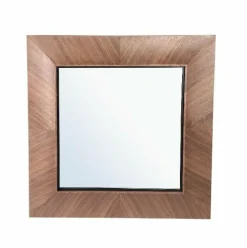 PTMD Spiegel Gezzy Natural wooden curl frame vierkant