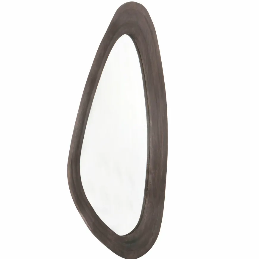 PTMD Spiegel Santin Bruin mango wood organic triangle