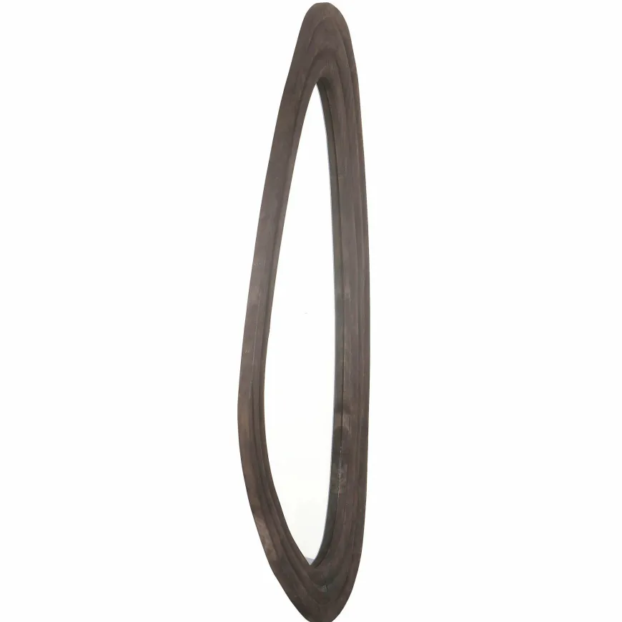 PTMD Spiegel Santin Bruin mango wood organic triangle