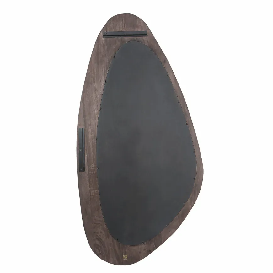 PTMD Spiegel Santin Bruin mango wood organic triangle