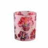 PTMD Theelicht Denise Roze glazen hibiscus bloemen