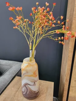 PTMD Vaas Evodie oranje met rode marmeren effect M