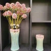 PTMD Vaas Tulips Mint Green ceramic tulip shaped M